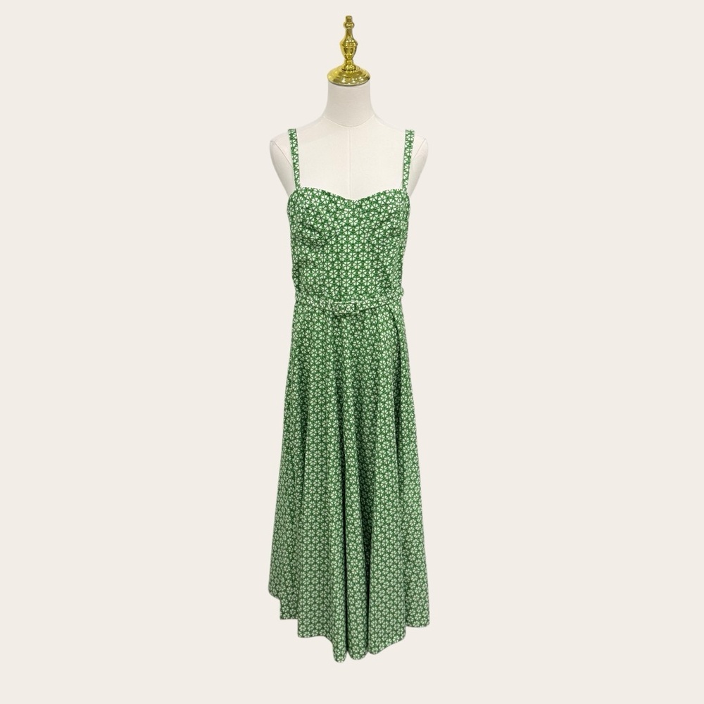 Antonio Melani Style by Simkins Margo Sweetheart Sleeveless Maxi Dress Green NWT - Picture 4 of 16